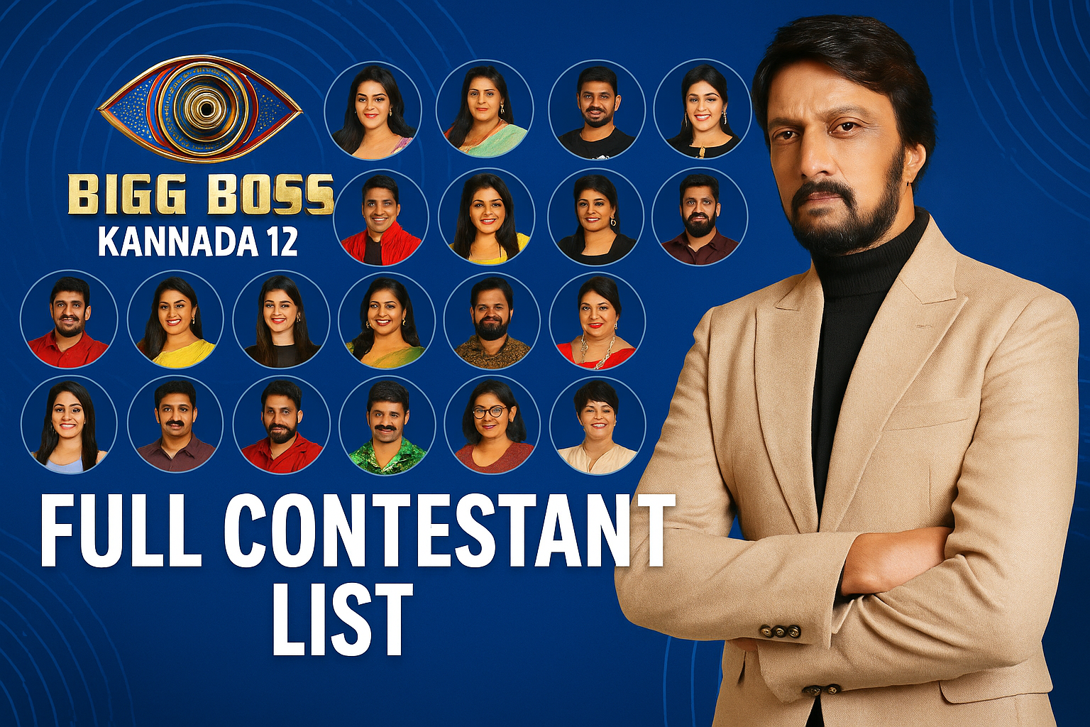 Bigg Boss Kannada 12 Contestants: Meet the Full Line-up of Kiccha Sudeep’s Show