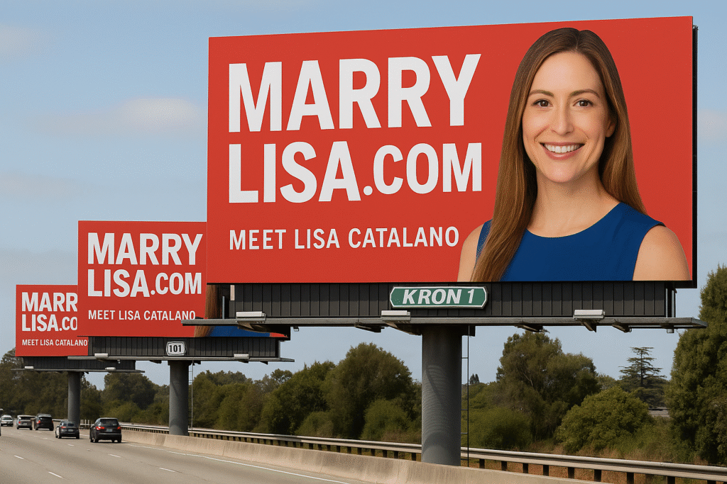 Bay Area Woman Buys Billboards to Find Love: Meet Lisa Catalano