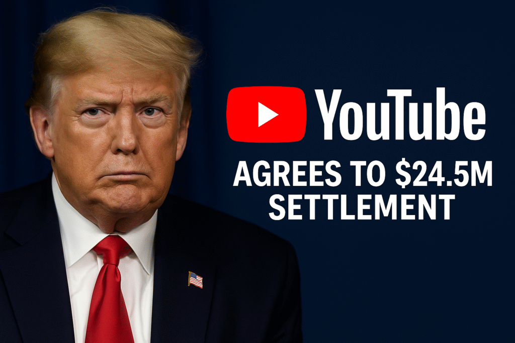 YouTube Agrees to $24.5m Settlement in Trump Suspension Lawsuit