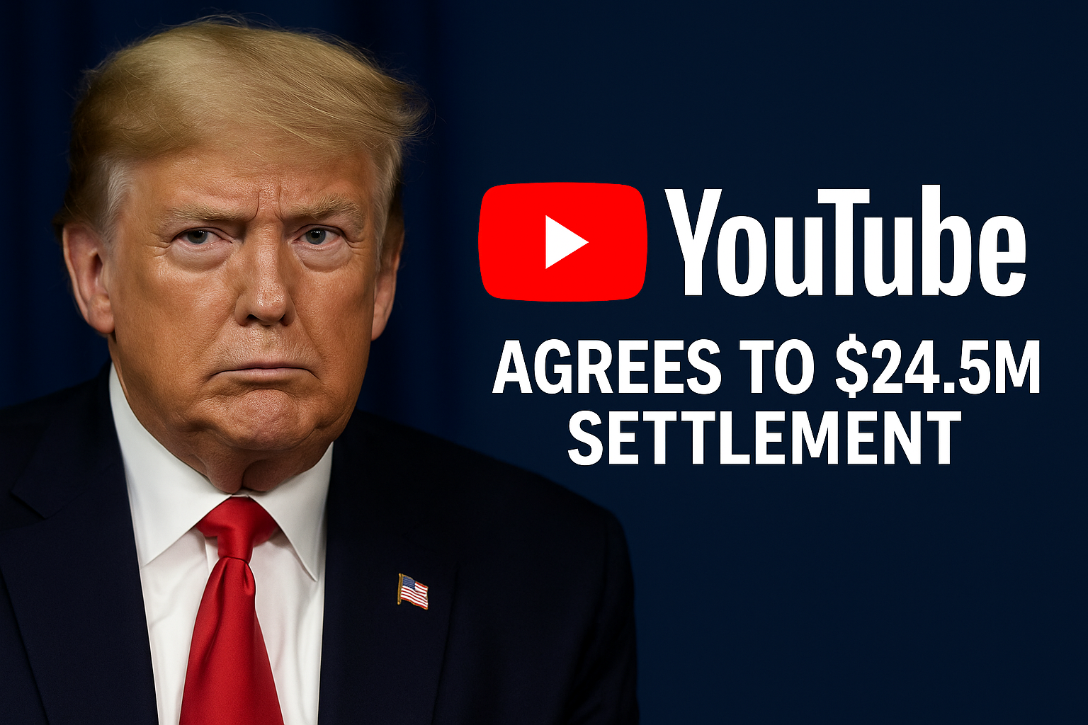 YouTube Agrees to $24.5m Settlement in Trump Suspension Lawsuit