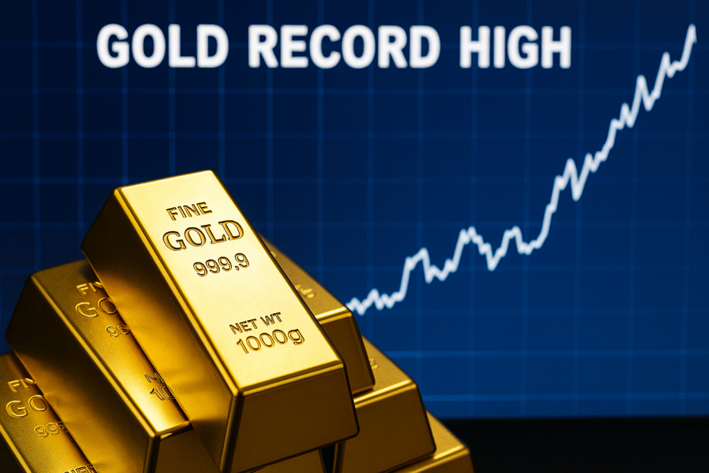 Gold Surges to Record High Amid US Shutdown Concerns and Fed Rate-Cut Bets
