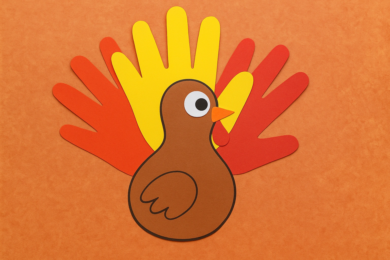 Adorable Handprint Turkey Craft for Kids (Easy Thanksgiving Activity for Toddlers & Preschoolers)