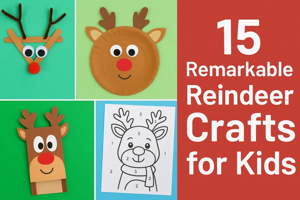 15 Remarkable Reindeer Crafts for Kids (Fun & Festive Christmas Activities!)