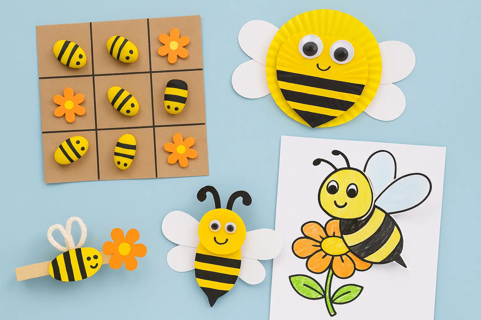 20 Bright and Bubbly Bee Crafts for Kids (Easy, Fun & Perfect for World Bee Day!)