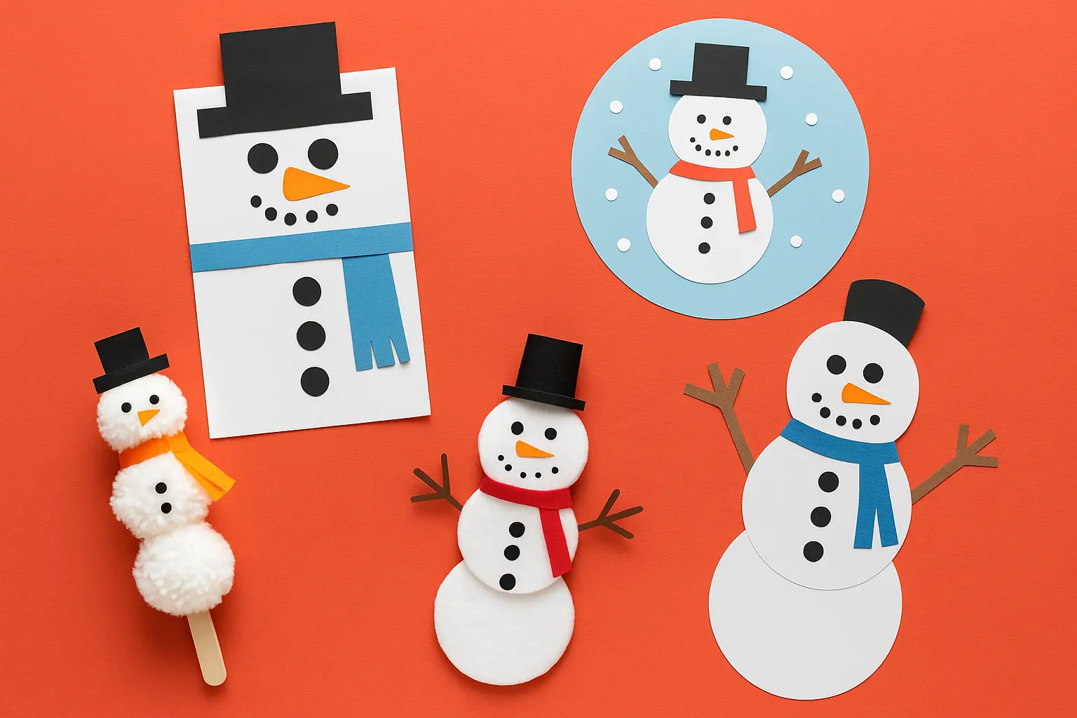 35 Creative Snowman Craft Ideas for Kids to Make This Winter