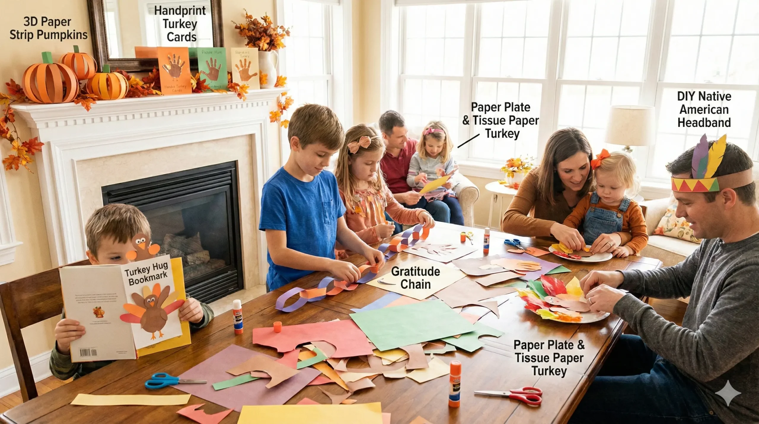 15 Easy Thanksgiving Paper Crafts for Kids: Creative Holiday Fun