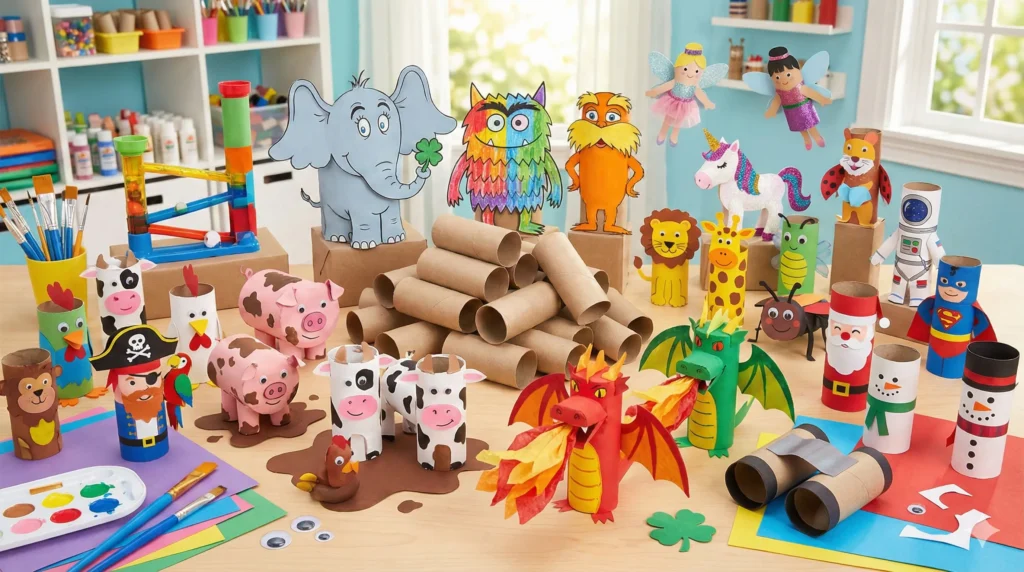 60 Super Cute Toilet Paper Roll Crafts for Kids: The Ultimate Upcycling Guide