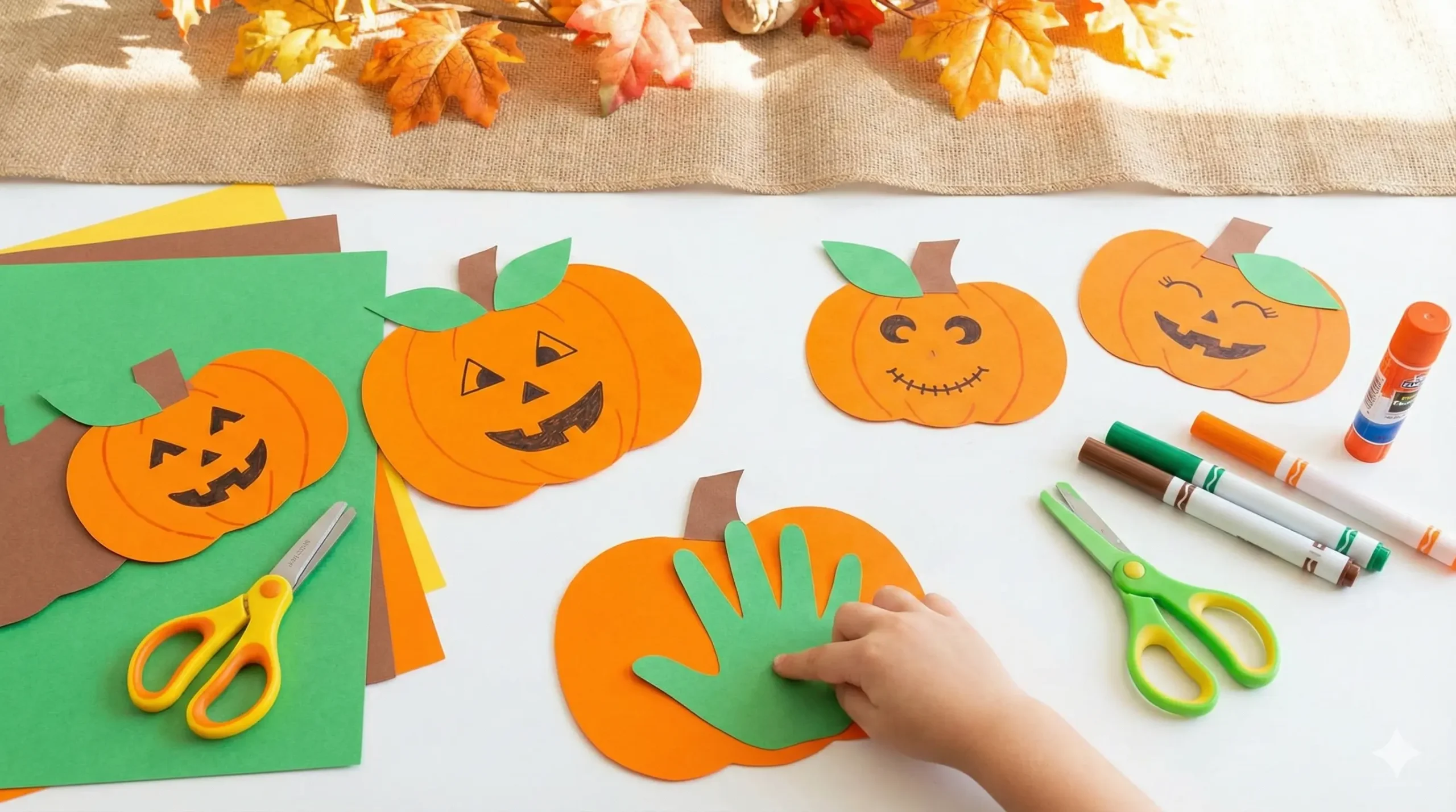 Super Easy Handprint Pumpkin Craft for Kids: The Perfect Fall Keepsake