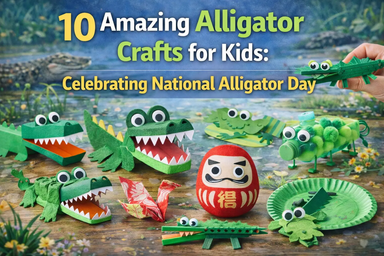 10 Amazing Alligator Crafts for Kids: Celebrating National Alligator Day