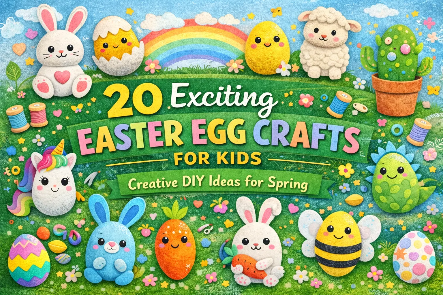 20 Exciting Easter Egg Crafts for Kids: Creative DIY Ideas for Spring