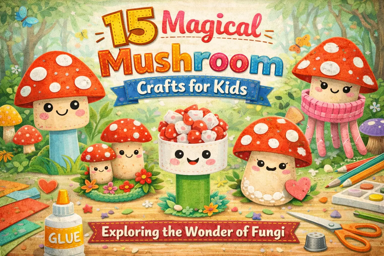 15 Magical Mushroom Crafts for Kids: Exploring the Wonder of Fungi