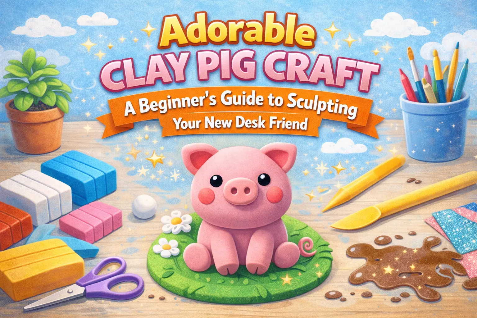 Adorable Clay Pig Craft: A Beginner’s Guide to Sculpting Your New Desk Friend