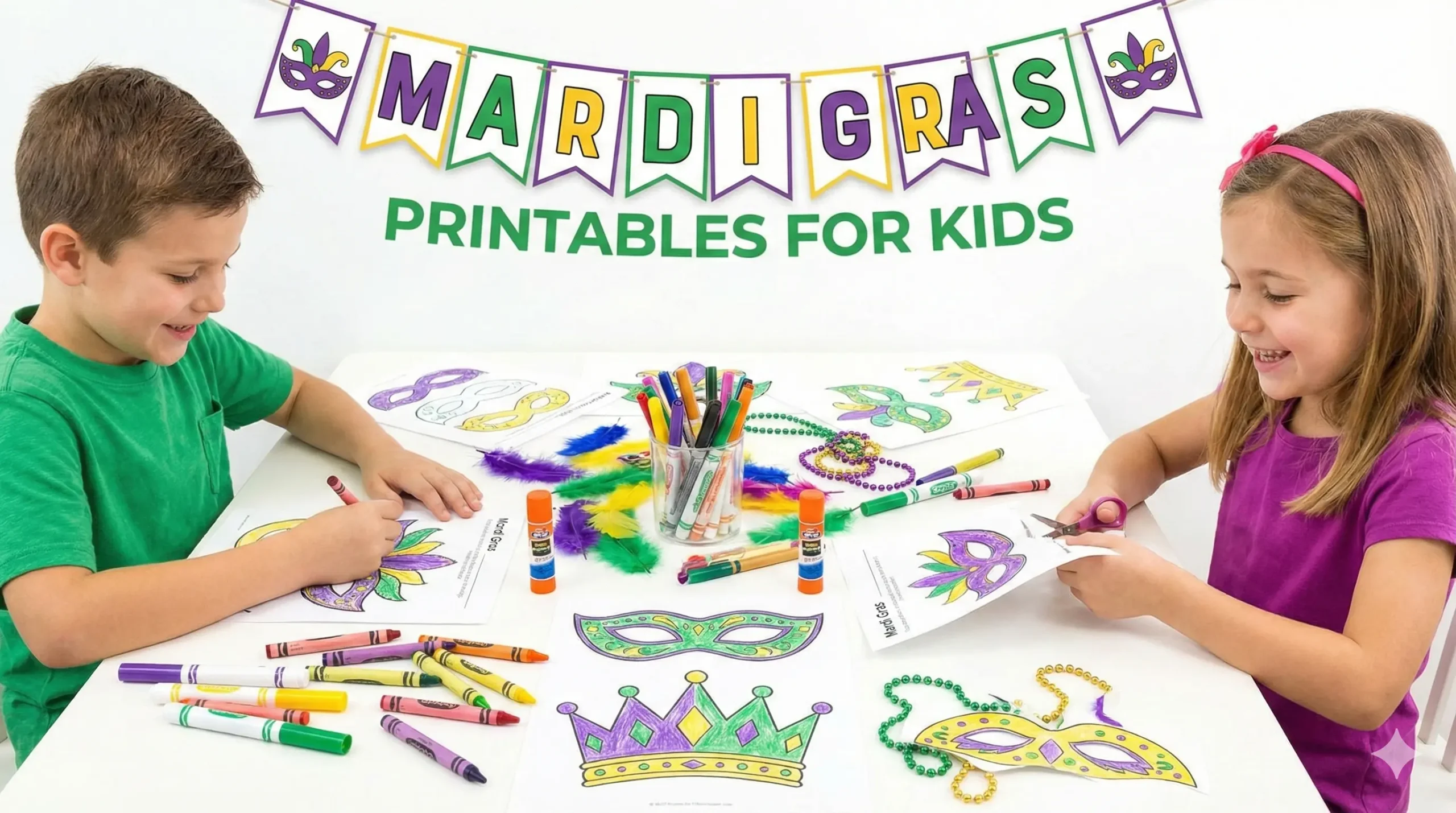 10 Magnificent Mardi Gras Printables for Kids: Let the Good Times Roll!
