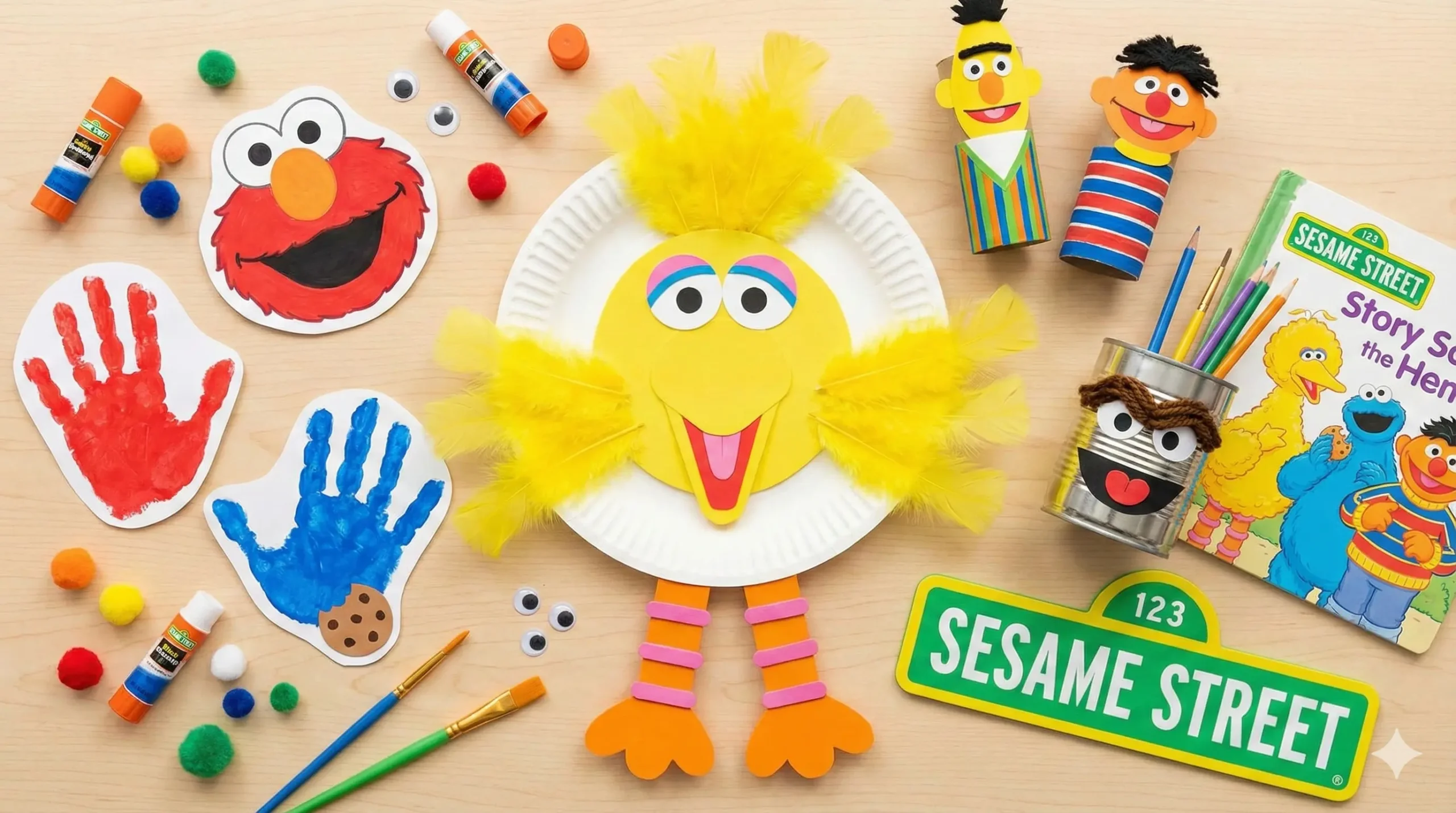 15 Super Fun Sesame Street Crafts for Kids: Celebrating 55 Years of Learning and Laughter
