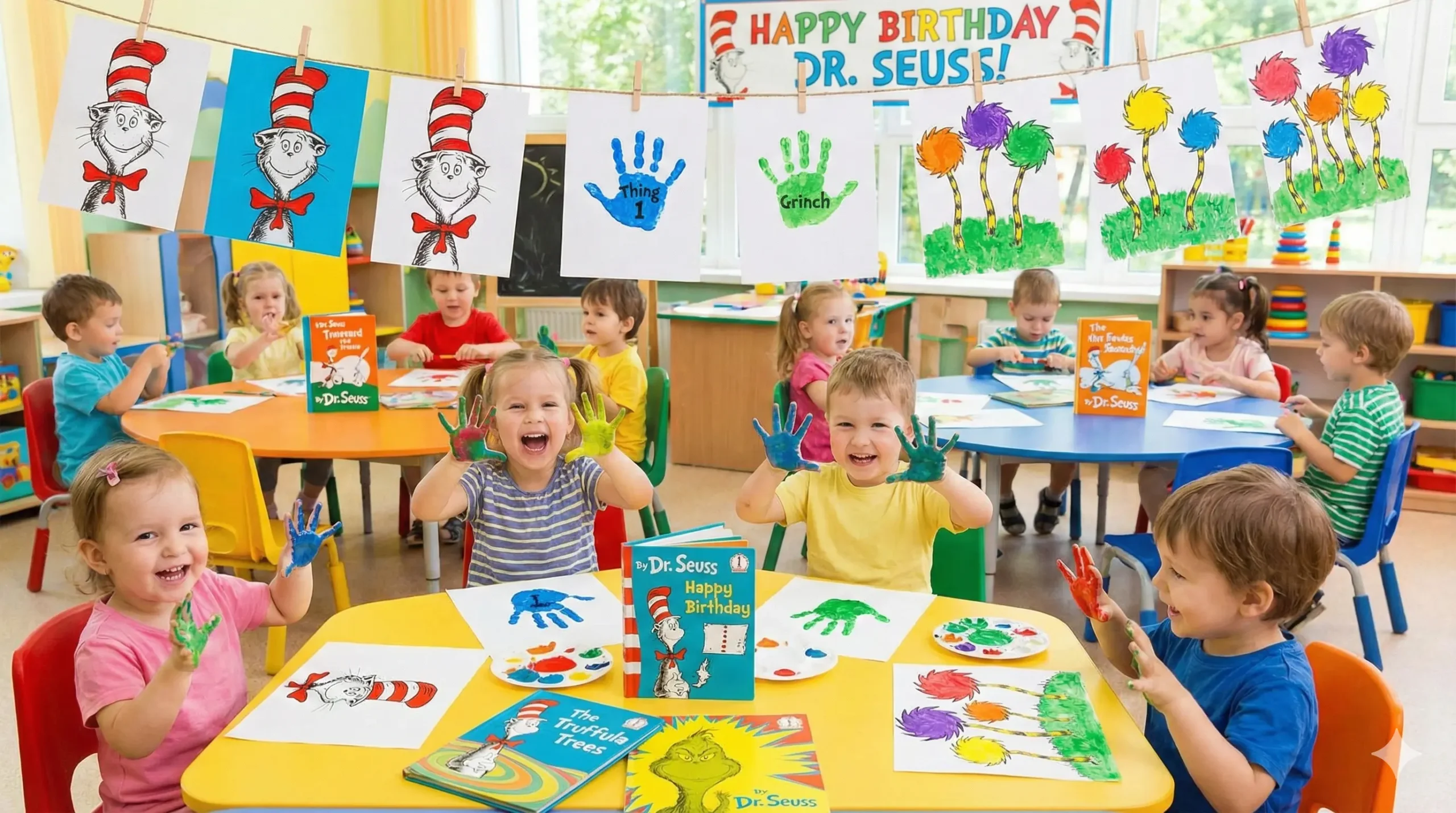 15 Whimsical Seuss Handprint Crafts for Kids: A Celebration of Reading