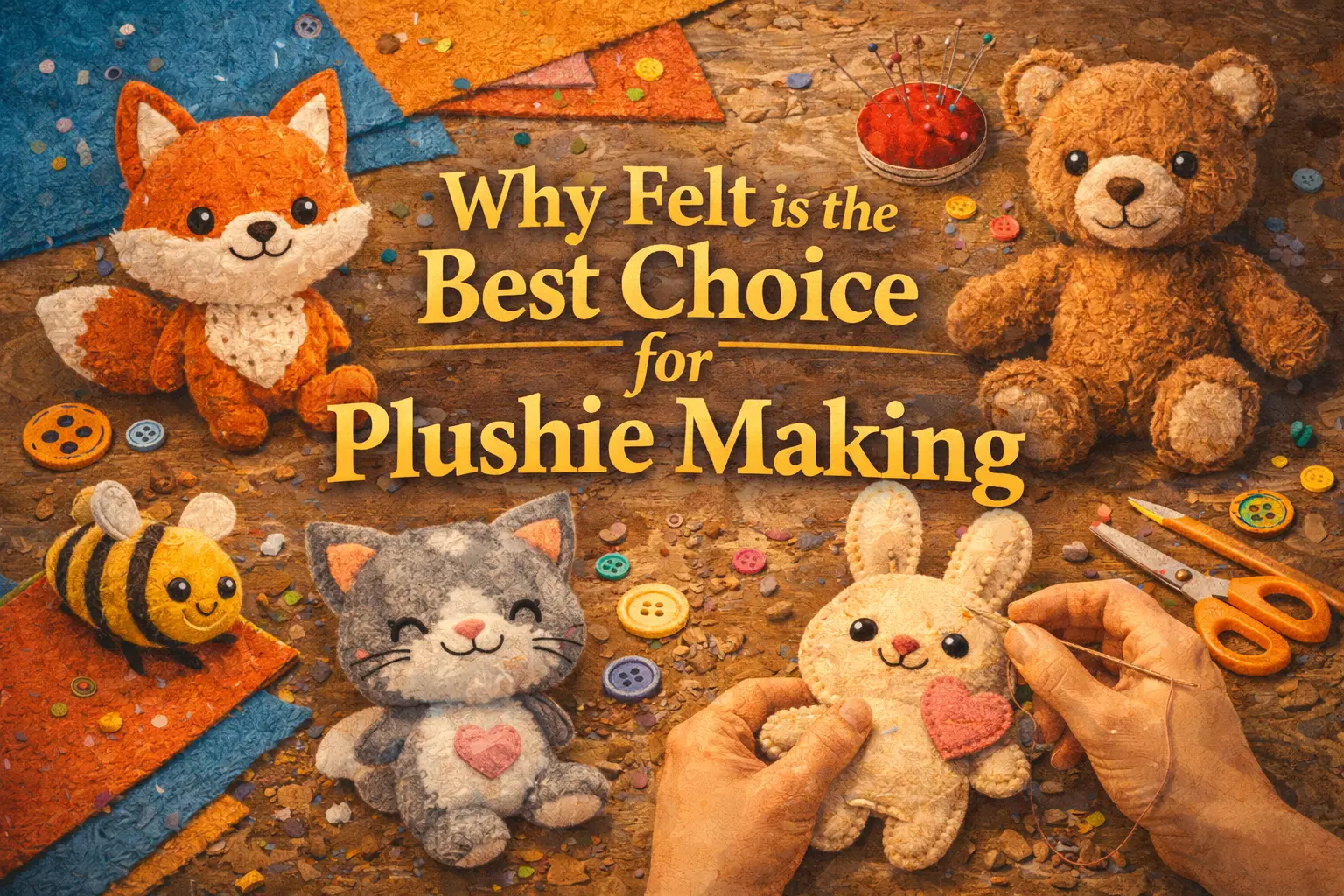 Why Felt is the Best Choice for Plushie Making