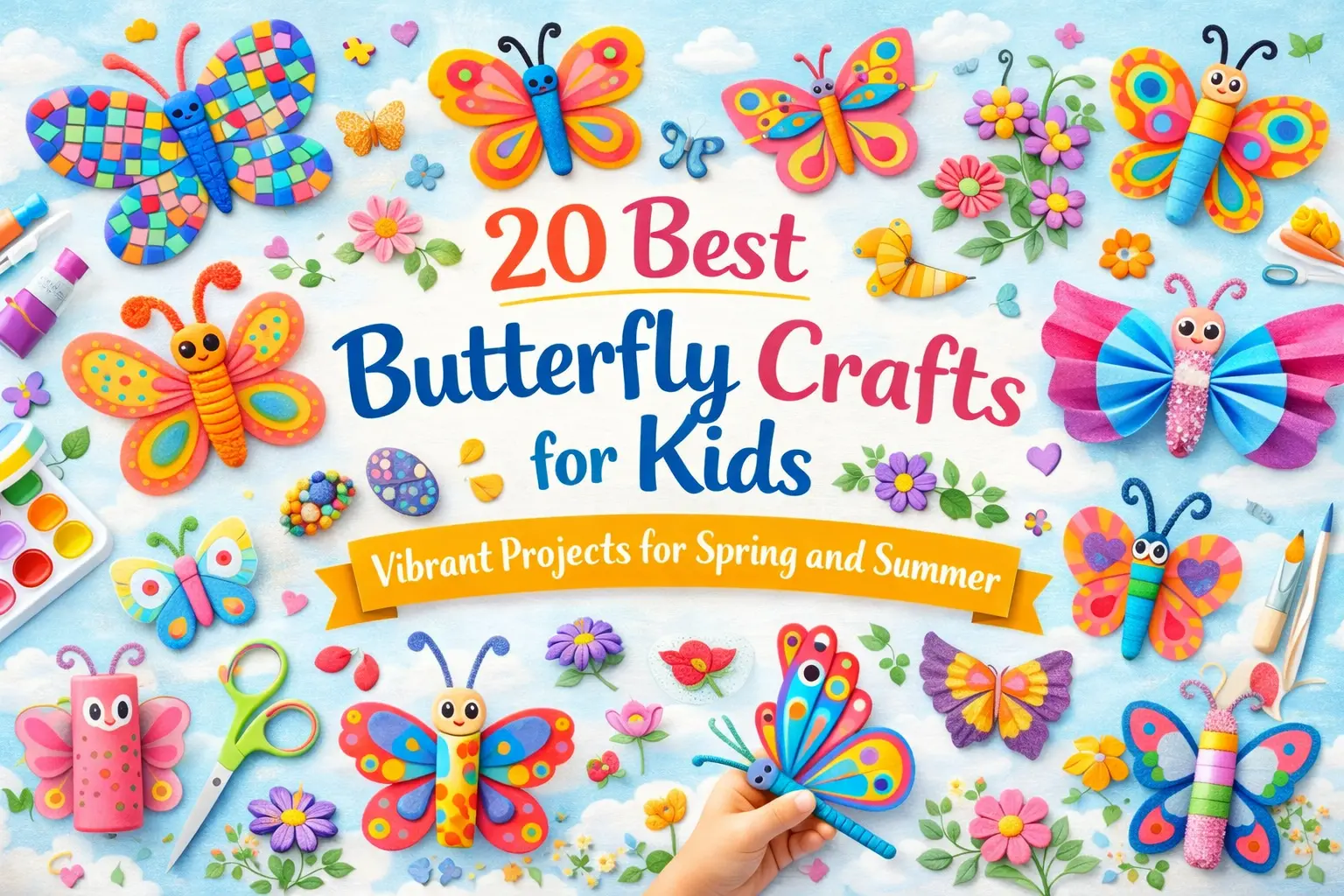 20 Best Butterfly Crafts for Kids: Vibrant Projects for Spring and Summer