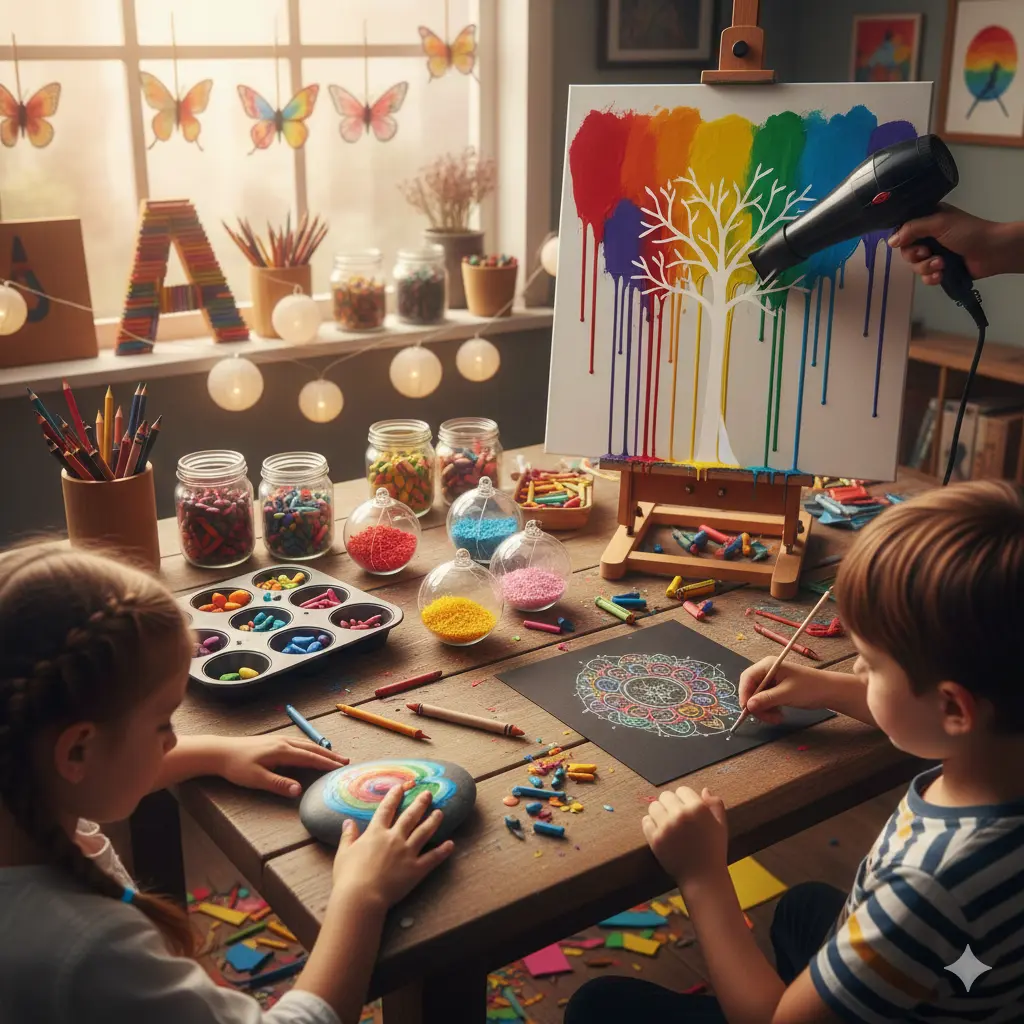 15 Creative Crayon Arts and Crafts: Giving New Life to Broken Bits