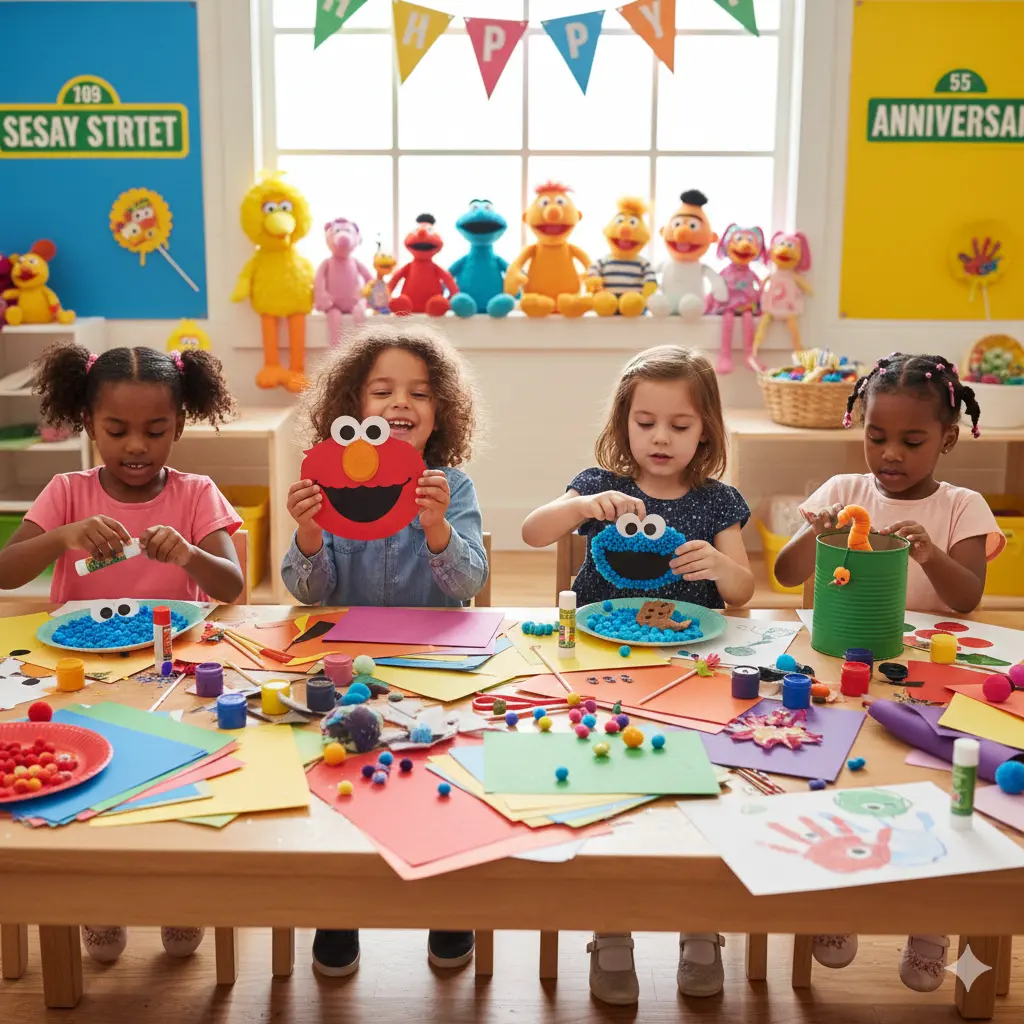 15 Super Fun Sesame Street Crafts for Kids: Celebrating Generations of Learning