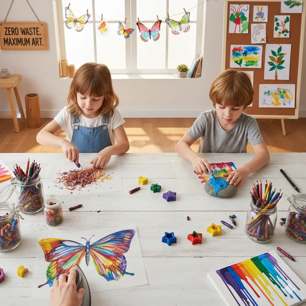 15 Creative Crayon Arts and Crafts for Kids: Give Old Crayons New Life