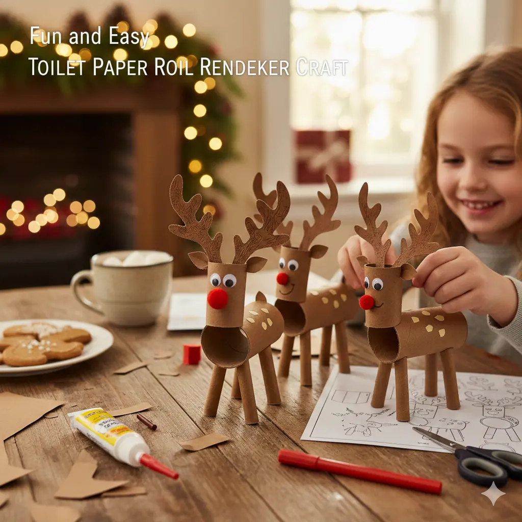 Fun and Easy Toilet Paper Roll Reindeer Craft for Kids