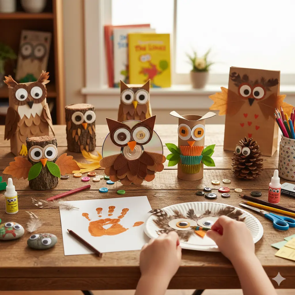 15 Outstanding Owl Crafts for Kids: Fun, Learning, and Creativity