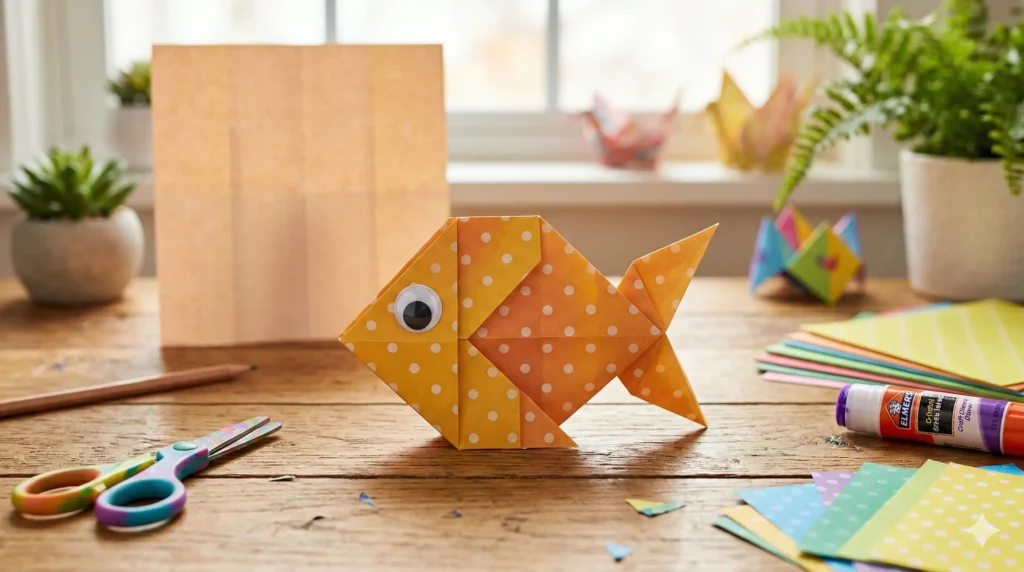 How to make the Origami Fish Craft